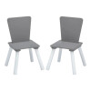 Set mesa y organizador infantil gris/blanco Set mesa y organizador infantil gris/blanco