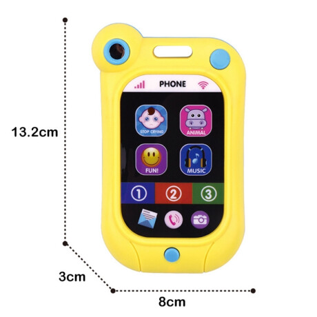 Teléfono Didáctico Infantil Huanger Con Sonidos Y Luces Ub AMARILLO