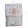 Set Infantil Toalla con 5 Babitas TT001 ROSA-BLANCO