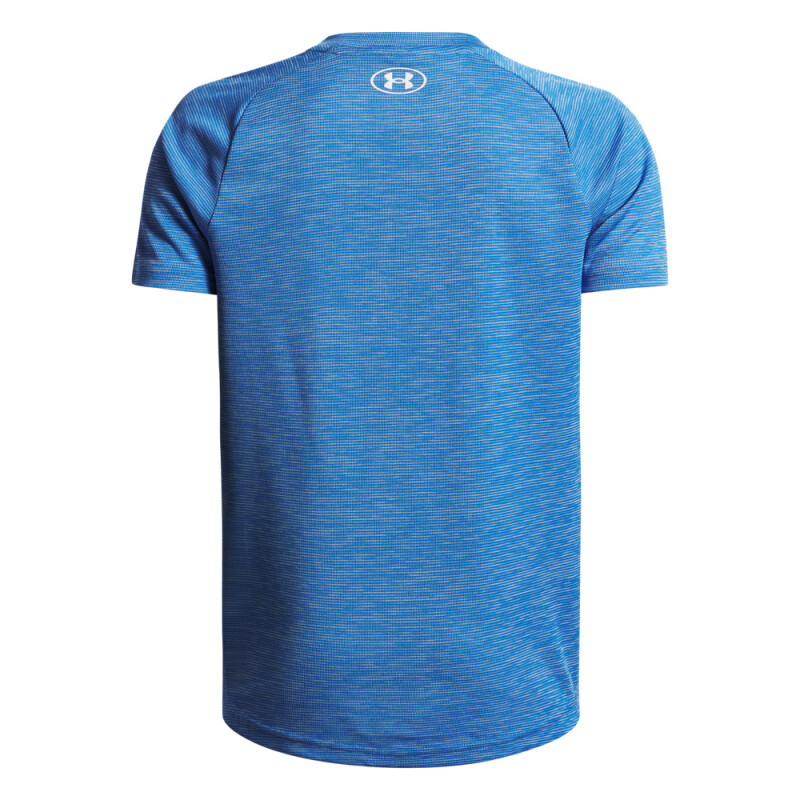 UA Tech Textured SS-ORG BLU-402