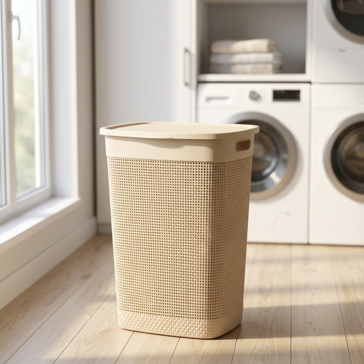 Canasto Organizador Para Ropa Simil Ratán 40 Lts - ARENA 