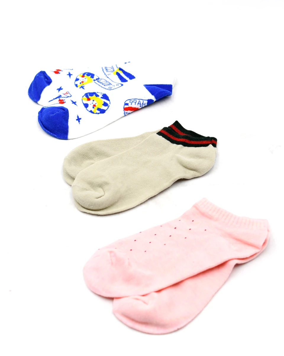 MEDIAS PACK X3 - ROSADO 