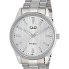 Reloj Análogo Q&Q QZ94J Resistente Al Agua Diseño Clásico Para Uso Diario Blanco