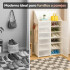 Estante Organizador Multiuso IMBACK IBK-PLC004 | Zapatera, Ropa y Accesorios con Puertas Esmeriladas Blanco Estante Organizador Multiuso IMBACK IBK-PLC004 | Zapatera, Ropa y Accesorios con Puertas Esmeriladas Blanco
