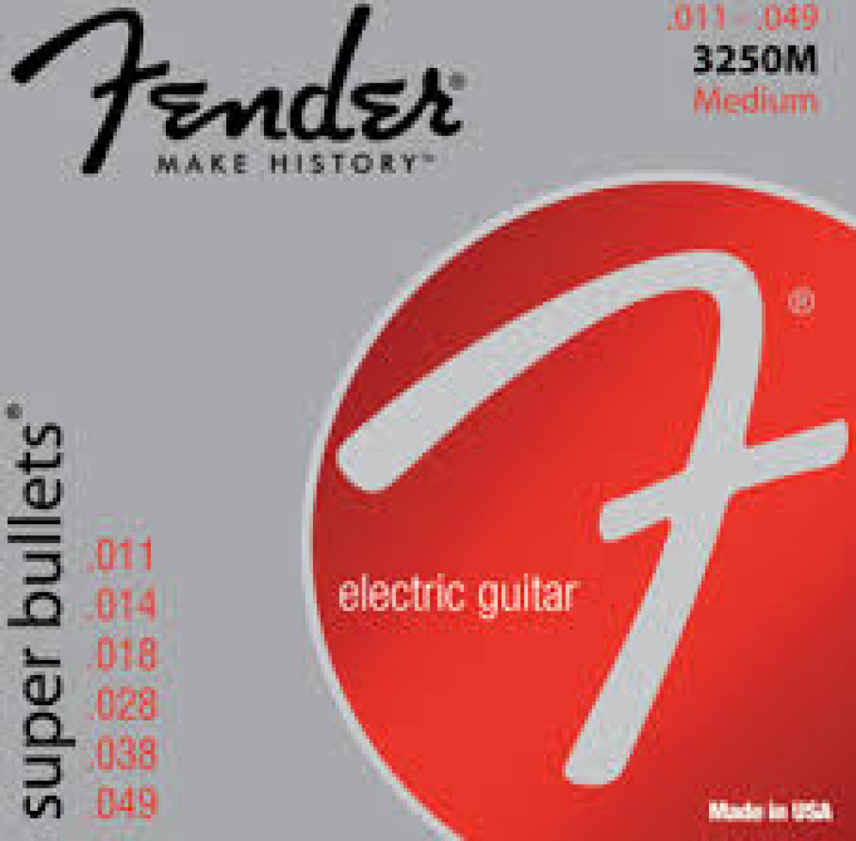 Encordado Eléctrica Fender Bullet 3250 M 011 