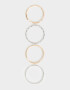 Pulseras Rígidas Sets Metal diferenciado Pulseras Rígidas De Metal - Combinacion Bicolor