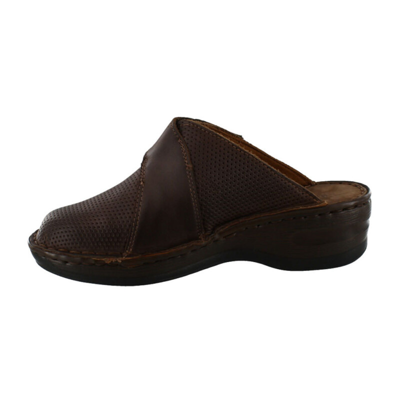 Zuecos de Mujer Lombardino Lexus Dama Marrón (Nobuk)