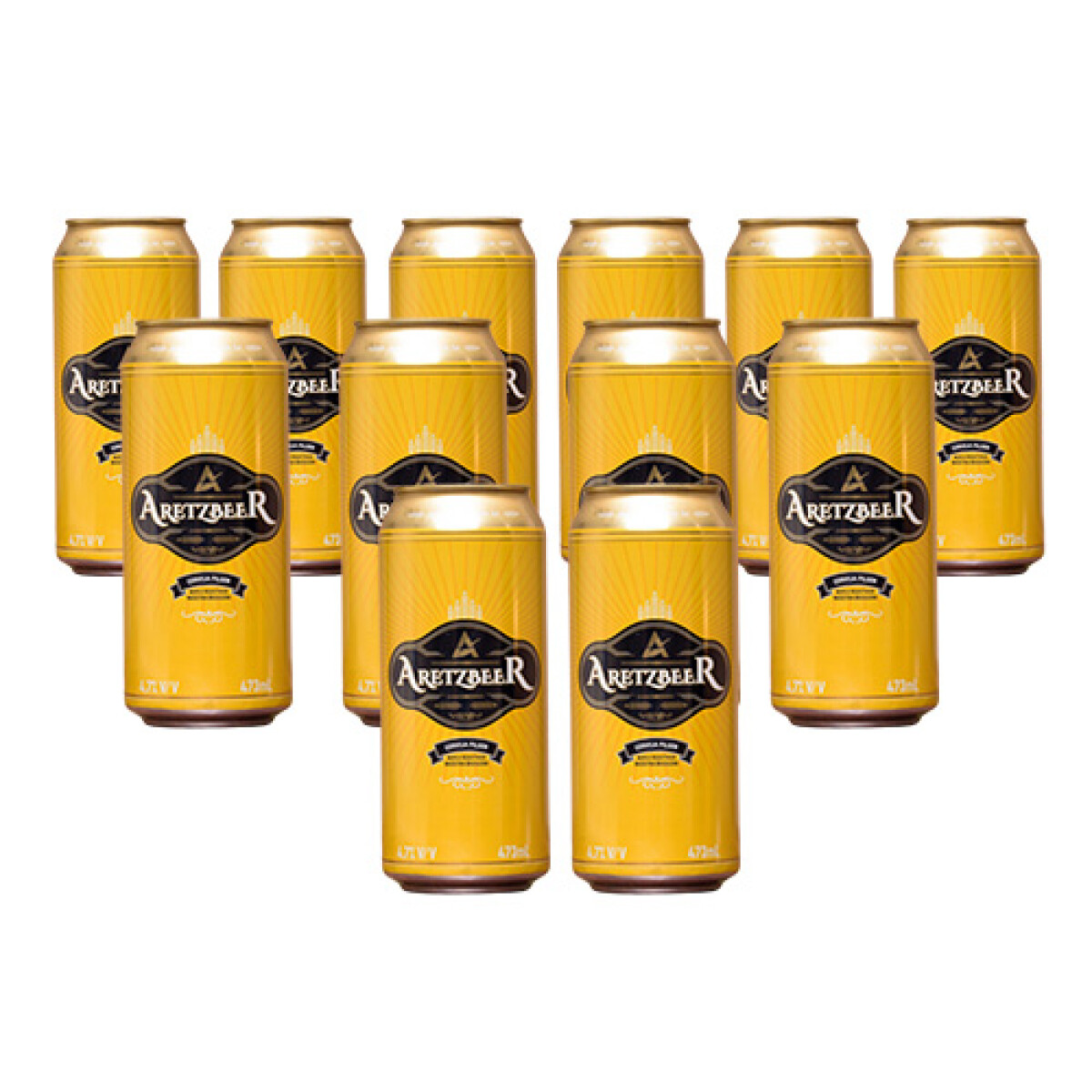Pack X 12 Latas de Cerveza Aretzbeer 473 Ml 