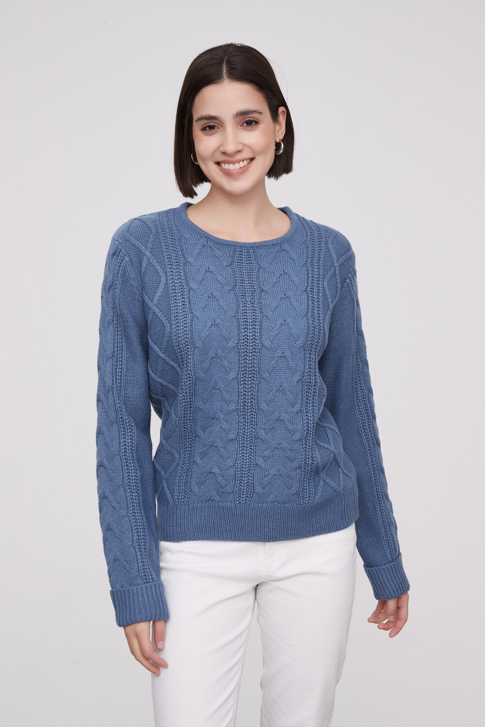 Sweater Focio Azul Grisaceo