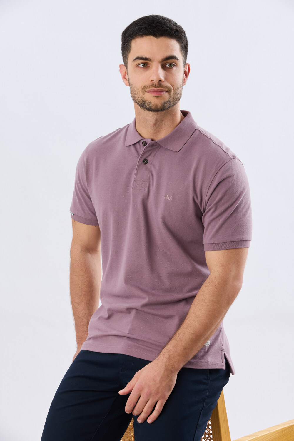 REMERA POLO LISA PIQUÉ Uva