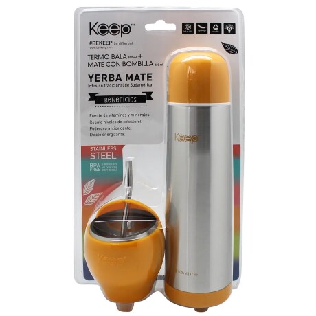 Set Keep Termo Bala 500ml + Mate con Bombilla 230ml Set Keep Termo Bala 500ml + Mate con Bombilla 230ml