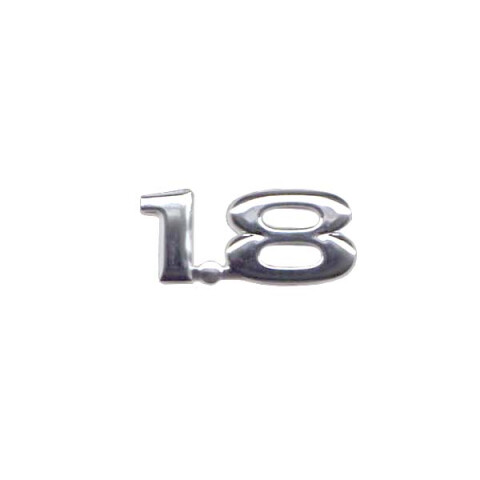 EMBLEMA "1.8" (CROMADO) Emblema "1.8" (cromado)