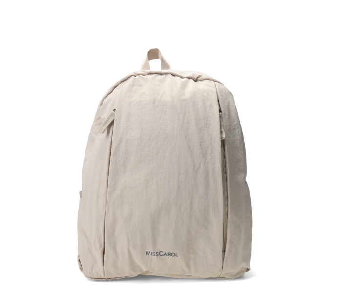 Mochila Miss Carol De Tela Beige