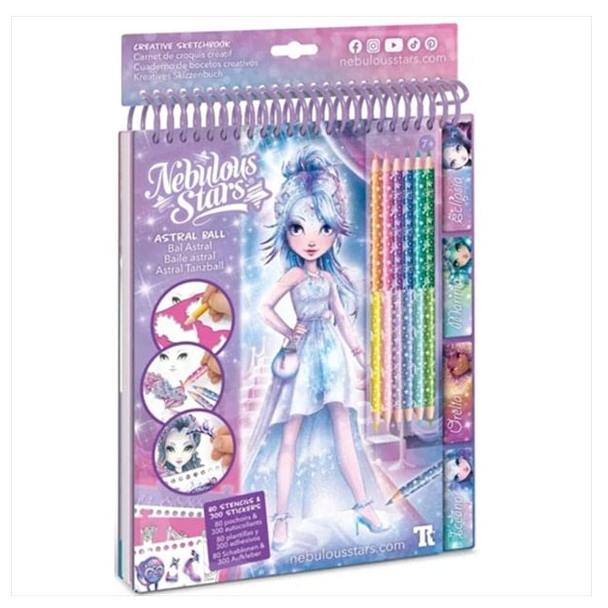 Cuaderno de Bocetos de Moda Gala de Estrellas Nebulous Star 