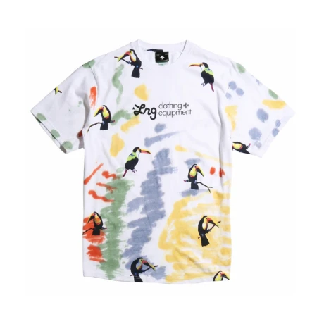 REMERA LRG BIRD ISLAND CREW TEE White/Multco