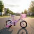 Bicicleta infantil Shengdi Rod 12 Canasto Parrilla Rueditas Color Rosa Claro