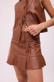 FALDA JAPONA COURO Camel