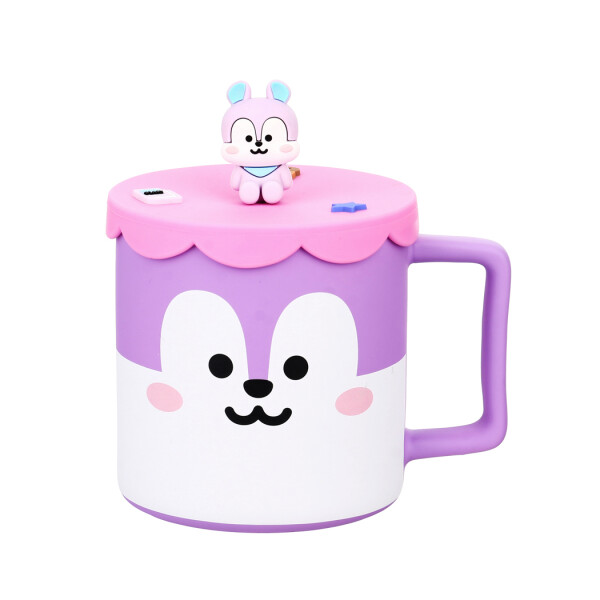 Taza BT21 con tapa 425ml mang