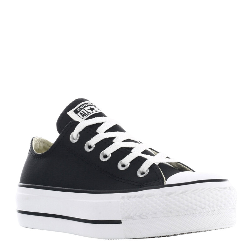 Championes Unisex Converse Plataforma Chuck Taylor Lift Negro - Blanco