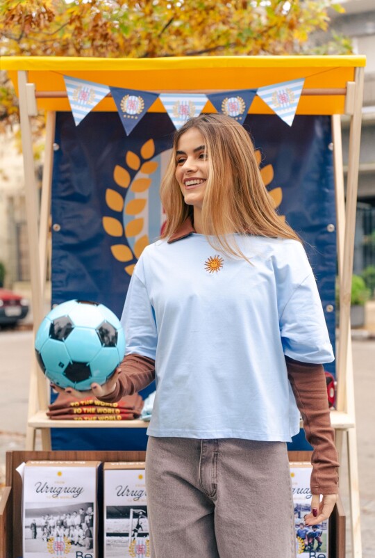 Remera Charrua Celeste