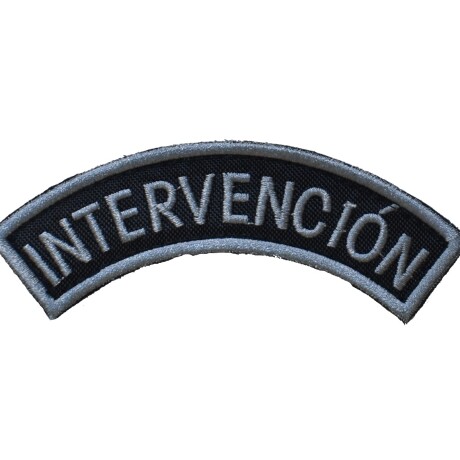 Parche bordado medialuna de brazo - Intervención Gris