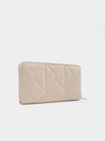 Cartera Acolchoada Con Textura Suave beige