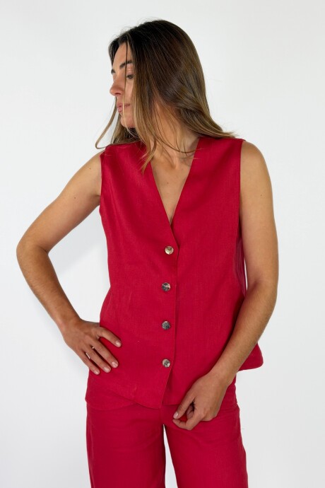 CHALECO ADELA Rojo