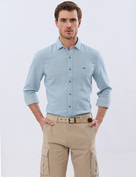BERMUDA CARGO CON CINTO Beige