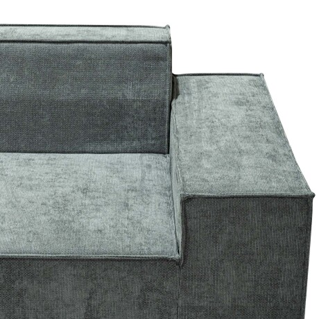 SOFÁ MODULAR 3 CUERPOS ESPUMA GRIS LUNA