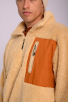 Buzo medio cierre Sherpa Beige