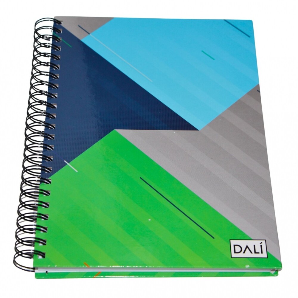 CUADERNOLA DALI 200 HOJAS SUPER TAPA DURA TAPA VERDE AZUL