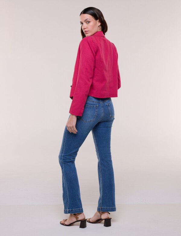 Blazer Corto Cruzado FUCSIA