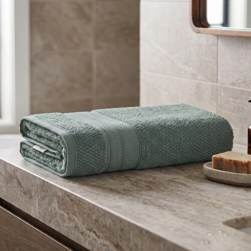 Toalla De Baño 80 x 150 Nuvia 100% Algodón - Karsten Verde