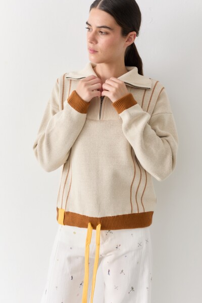 PRE VENTA BUZO TRAIN Crudo