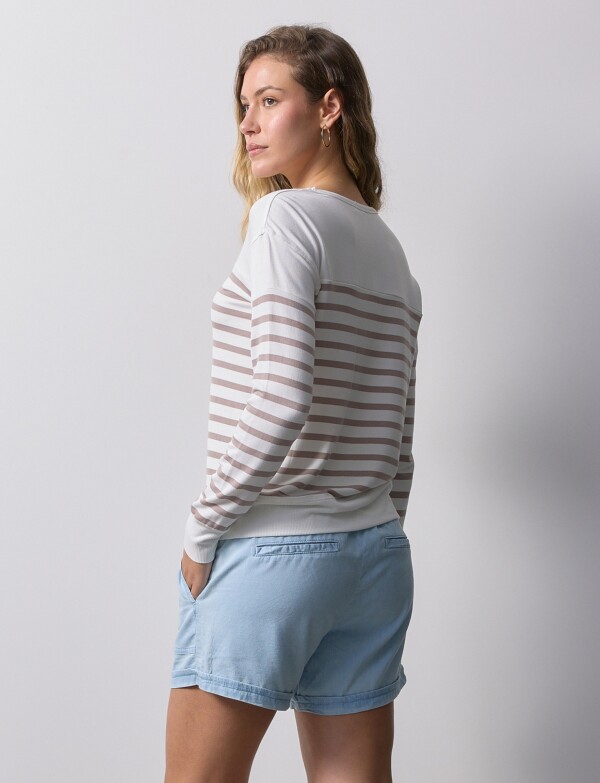 Buzo Modal Lineas BLANCO/MULTI