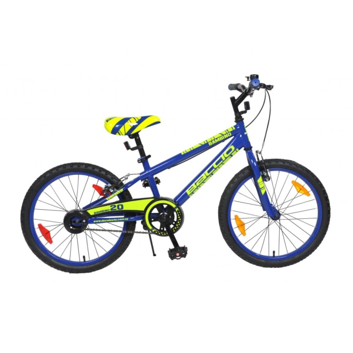 Bicicleta Baccio R.20 Niño Mtb Bambino (std) - Azul/amarillo. 