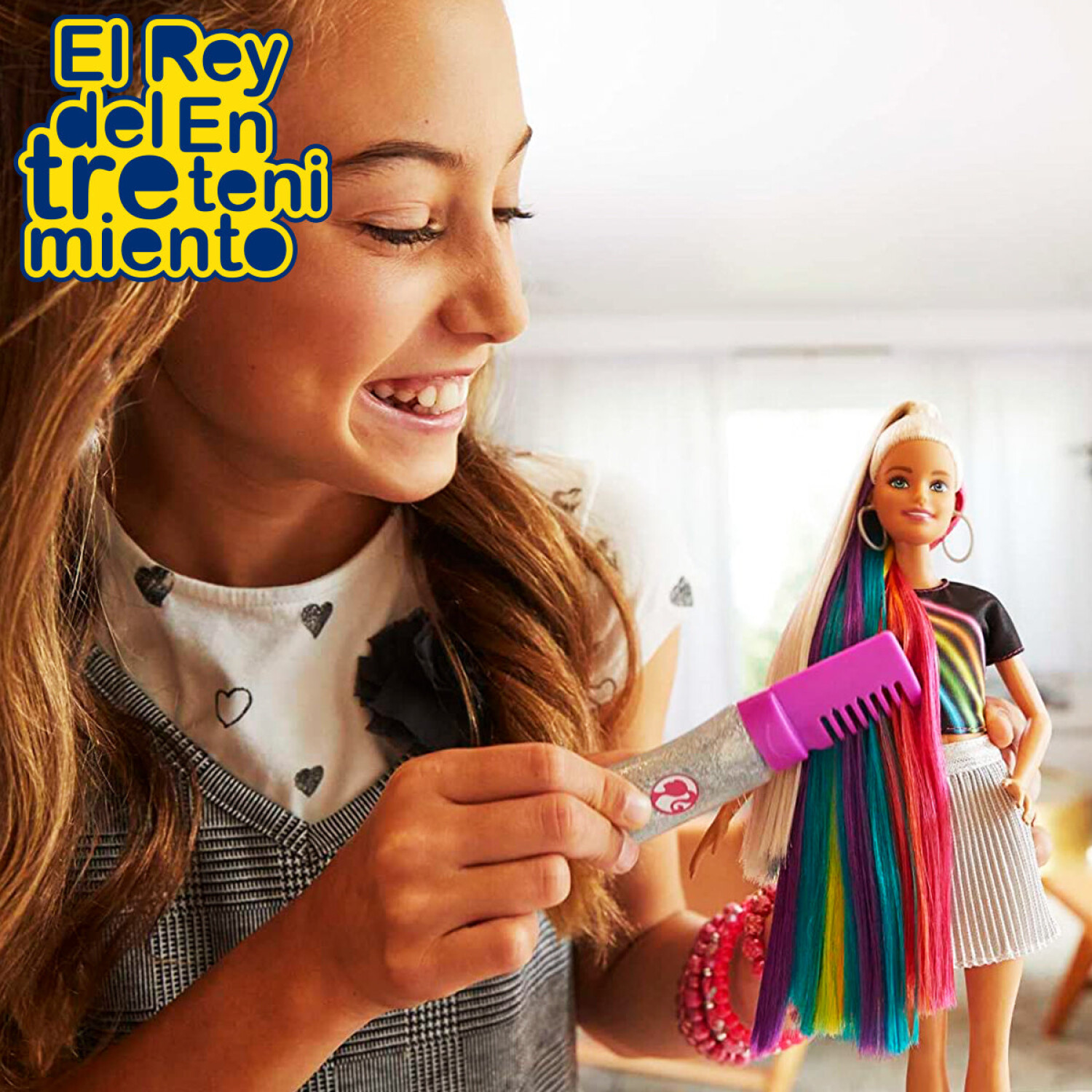 Muñeca peinados de arcoiris sales