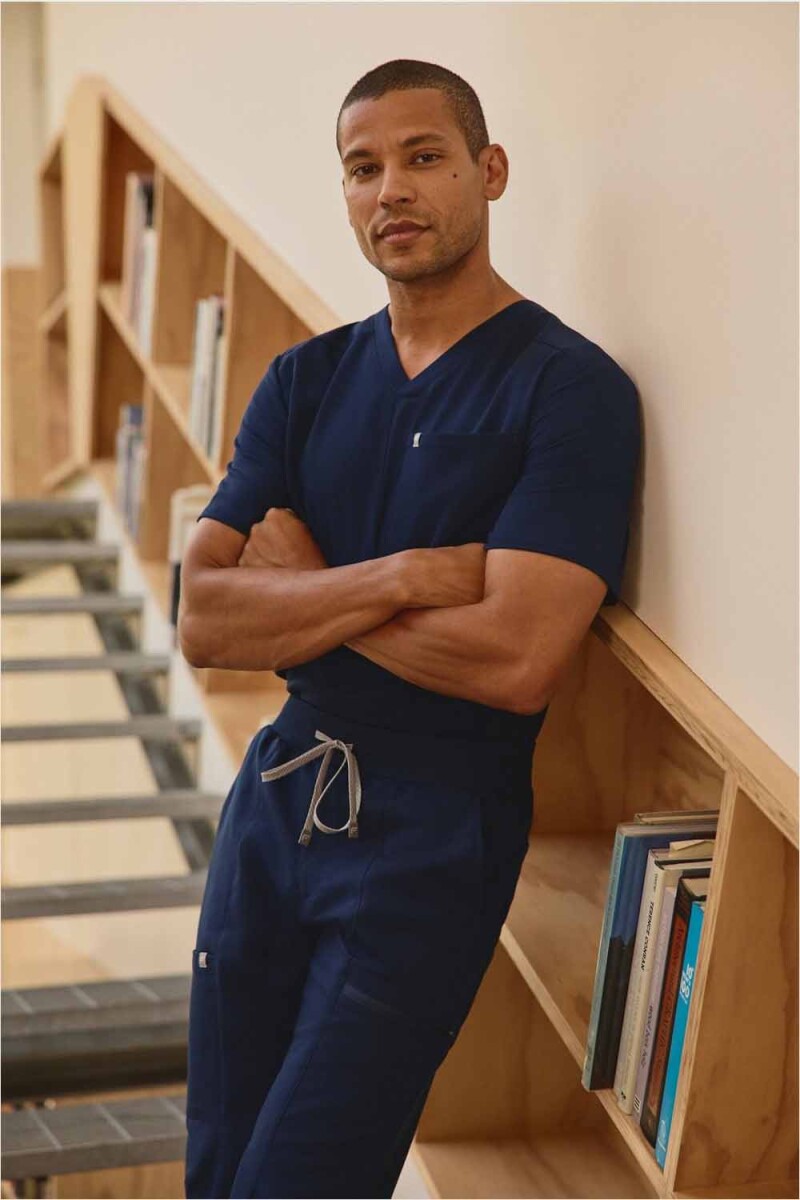 Polo Helix Scrub Hombre - Navy 