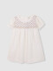 Vestido Nido De Abeja Blanco