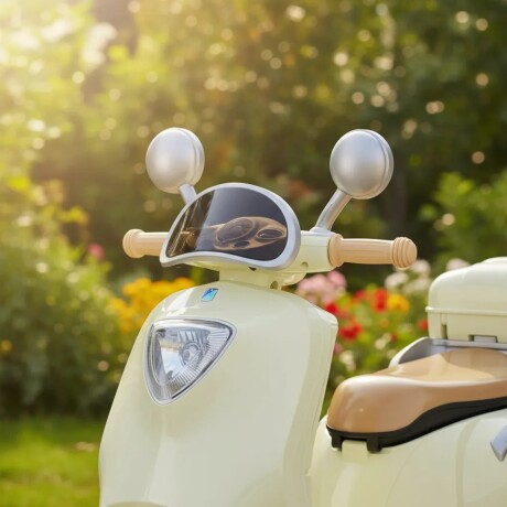 Moto Scooter a Batería Lumax Infantil Scooby Beige