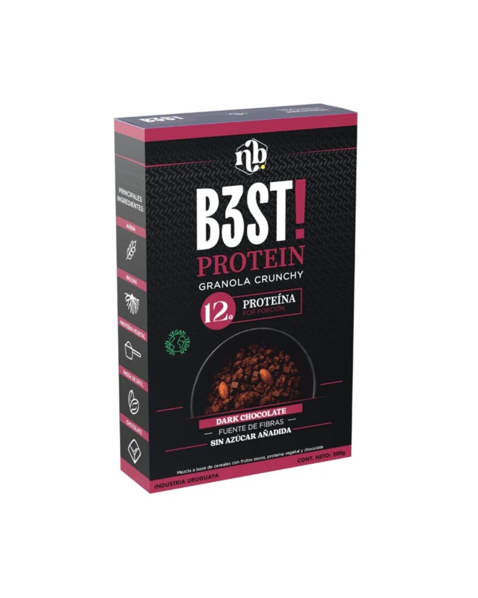 Granola Proteica B3ST 300 g Natural Bars - Dark Chocolate 