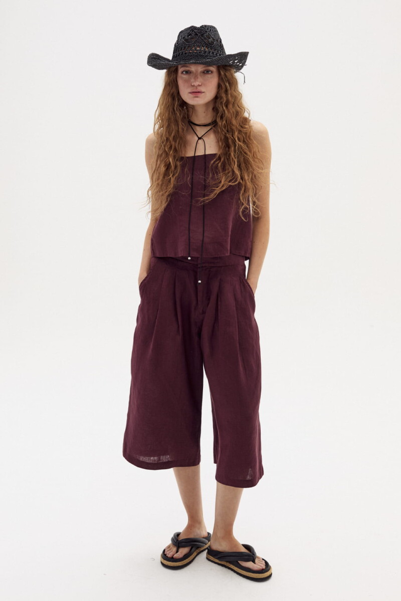 Bermuda Zuri en Lino - Deep Merlot 