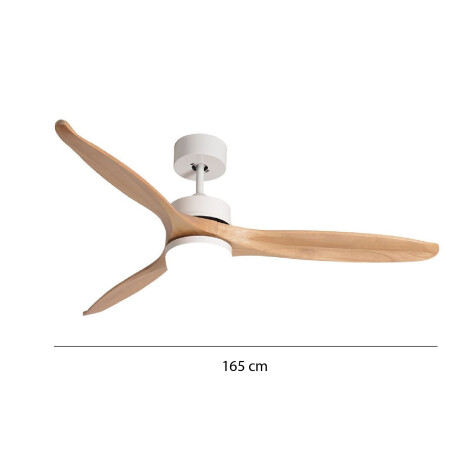 VENTILADOR DE TECHO EN MADERA 22W CON CONTROL REMOTO LOWA Luminaria LED y Ventilador de Techo con Control Remoto Lowa Natural Wooden