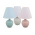 Set x2 Lampara Mesa Luz Escritorio Ceramica Lectura Portatil Variante Color Celeste