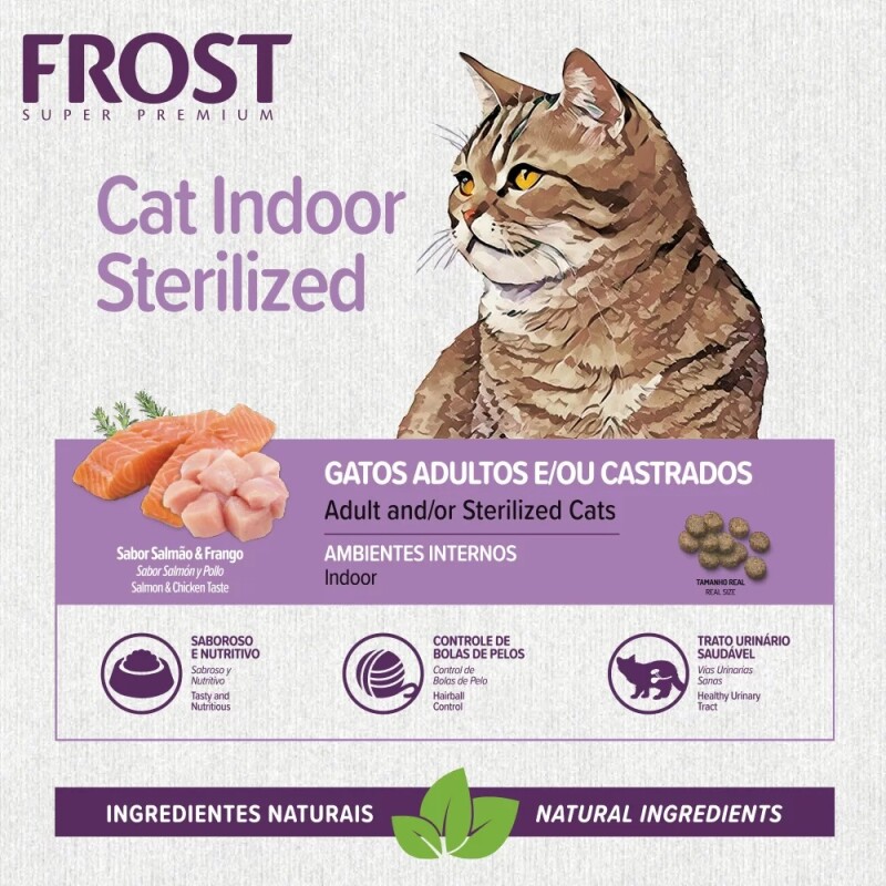 FROST GATOS ADULTOS Y/O CASTRADOS 7.5 + 1 KG GRATIS + JUGUETE + COMEDERO + SALSA