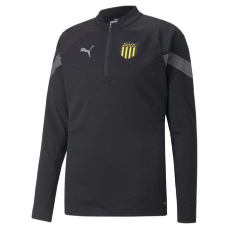 Buzo de Hombre Puma Peñarol Train 1/4 Zip Top Negro - Amarillo