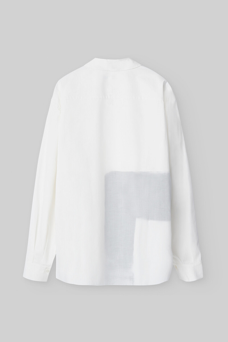 CAMISA ASIMÉTRICA Blanco