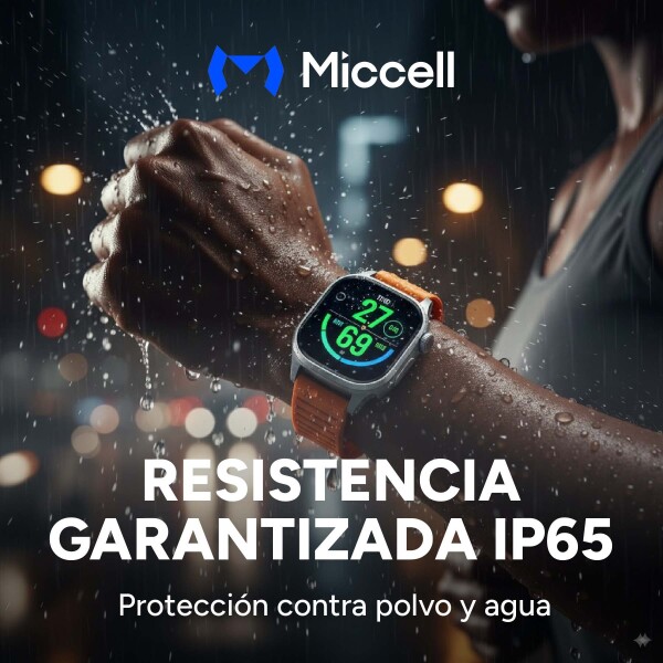 Reloj Inteligente Smartwatch X 3 Mallas Bt Ultra 2 Miccell Color Dorado