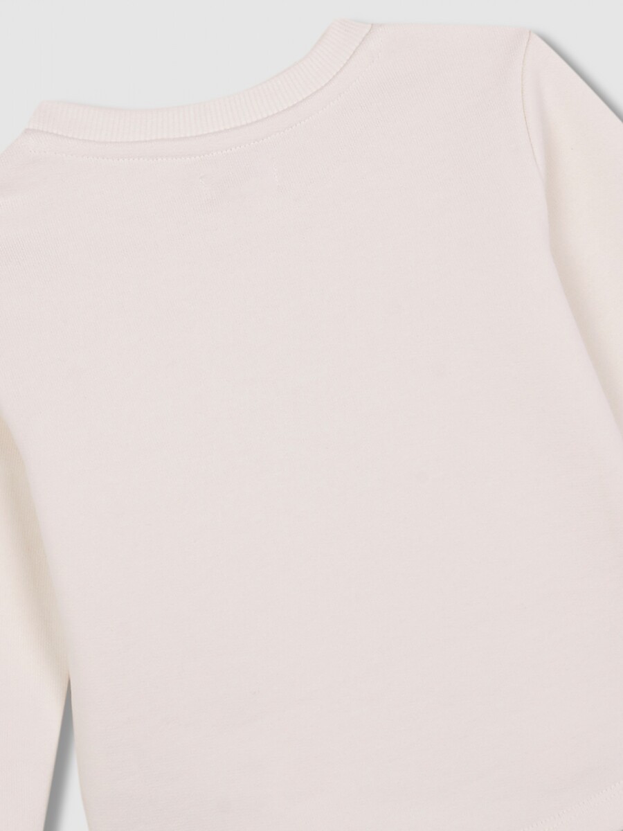 Sudadera Con Print Gris