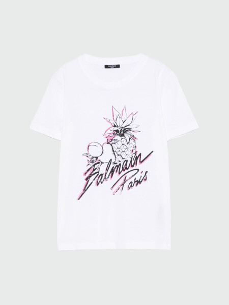 BALMAIN - T-SHIRT ESTAMPADO VINTAGE GSR